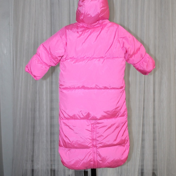Baby GAP Bright Pin Snow Convertible Bunting Suit. Sz. 3 - 6 - Picture 4 of 8